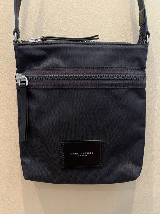 Marc Jacobs Handbags - Marc Jacobs Nylon Crossbody Bag Black Tonal Hardware Women Biker